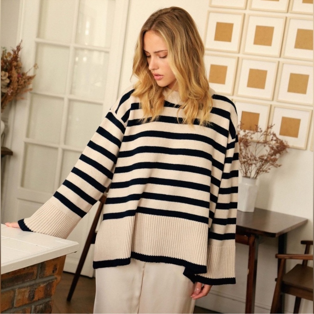 Rosaé Paris Le Sablons Oversized Knit Sweater